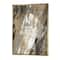 Designart - Gold, Black and White Hanpainted Abstract - Traditional Canvas in Gold Frame